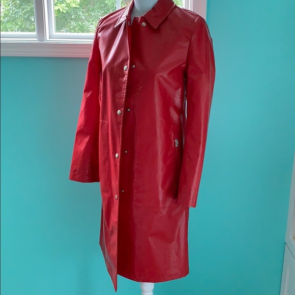 Burberry Jackets & Blazers - Red Burberry Raincoat
